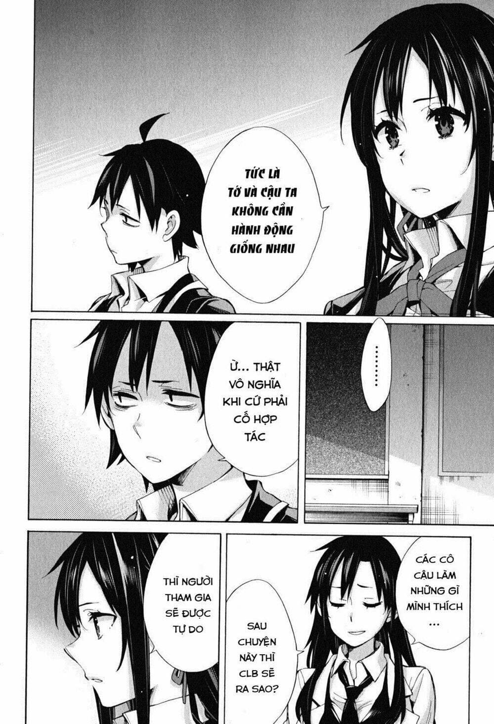 Truyện Tranh Chuyện Tình Thanh Xuân Bi Hài Của Tôi Quả Nhiên Là Sai Lầm - Oregairu trang 6