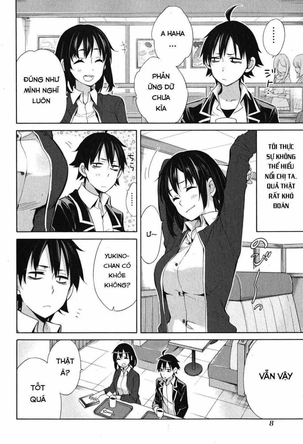 Truyện Tranh Chuyện Tình Thanh Xuân Bi Hài Của Tôi Quả Nhiên Là Sai Lầm - Oregairu trang 6