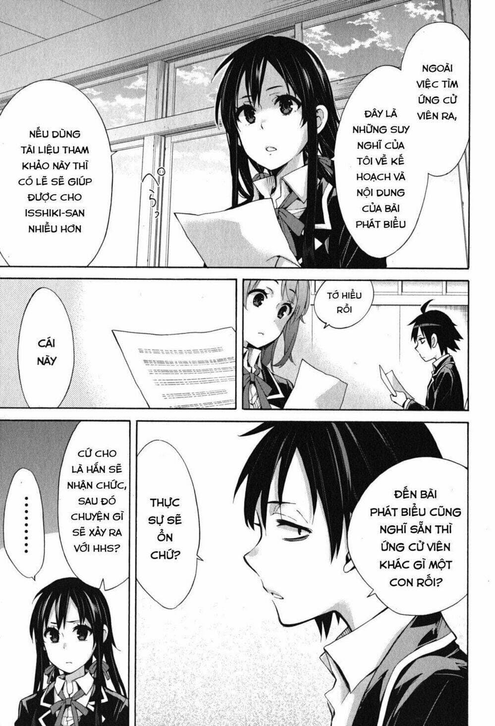 Truyện Tranh Chuyện Tình Thanh Xuân Bi Hài Của Tôi Quả Nhiên Là Sai Lầm - Oregairu trang 6