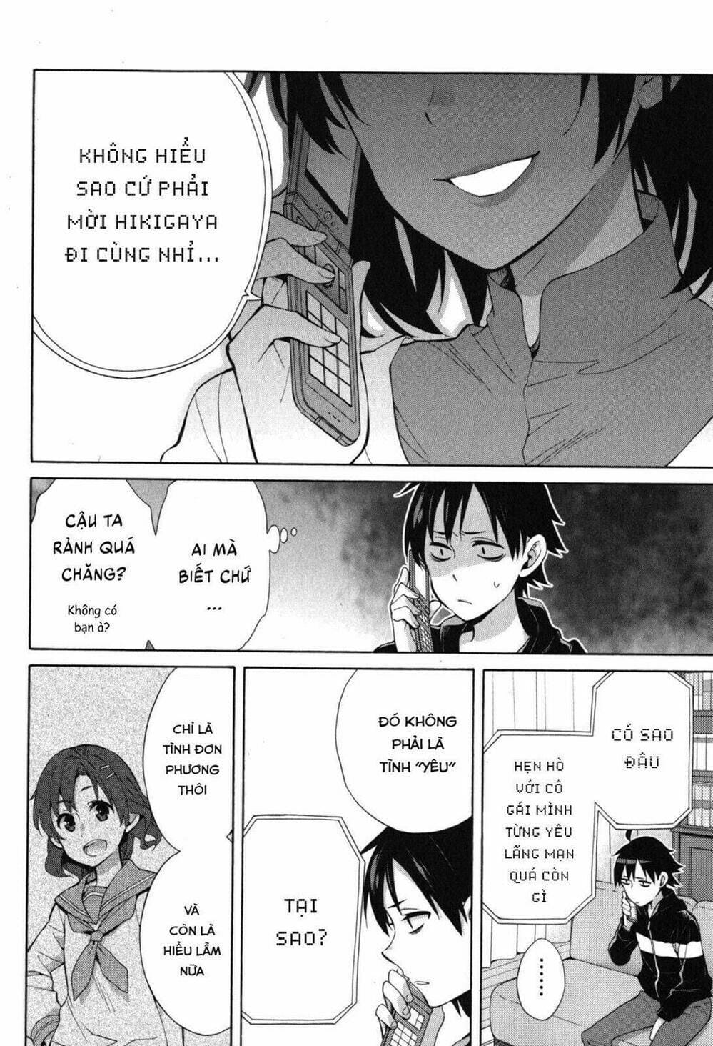 Truyện Tranh Chuyện Tình Thanh Xuân Bi Hài Của Tôi Quả Nhiên Là Sai Lầm - Oregairu trang 6