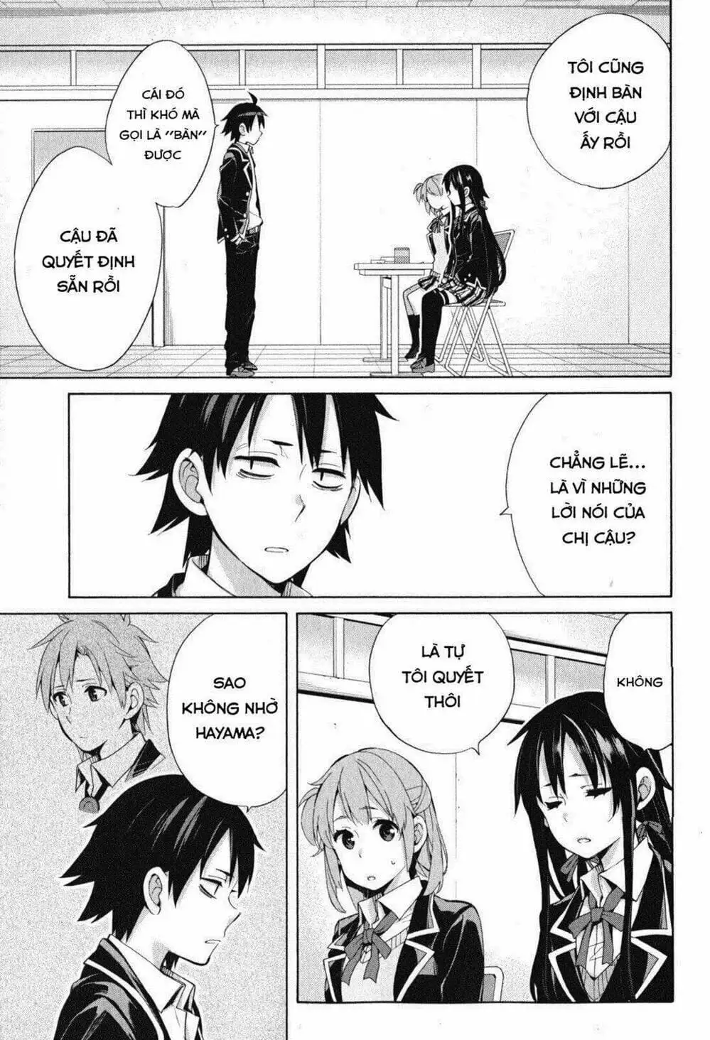 Truyện Tranh Chuyện Tình Thanh Xuân Bi Hài Của Tôi Quả Nhiên Là Sai Lầm - Oregairu trang 6