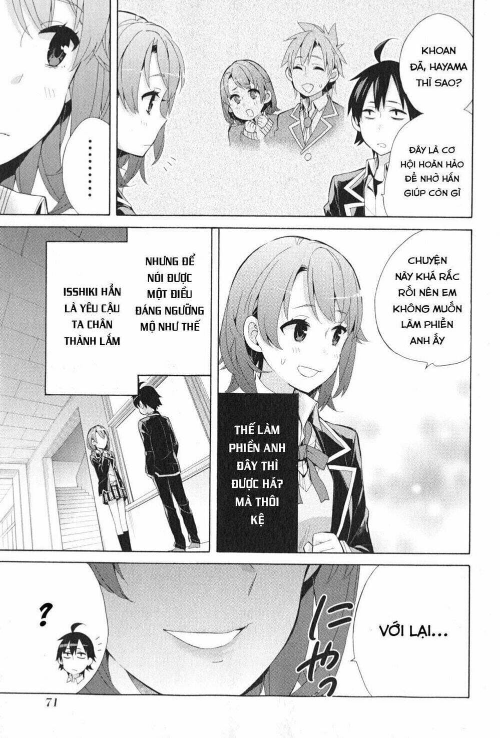 Truyện Tranh Chuyện Tình Thanh Xuân Bi Hài Của Tôi Quả Nhiên Là Sai Lầm - Oregairu trang 6