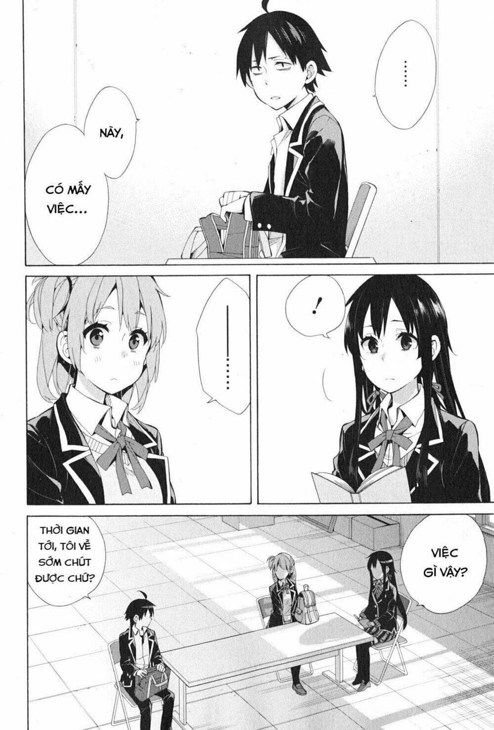 Truyện Tranh Chuyện Tình Thanh Xuân Bi Hài Của Tôi Quả Nhiên Là Sai Lầm - Oregairu trang 6
