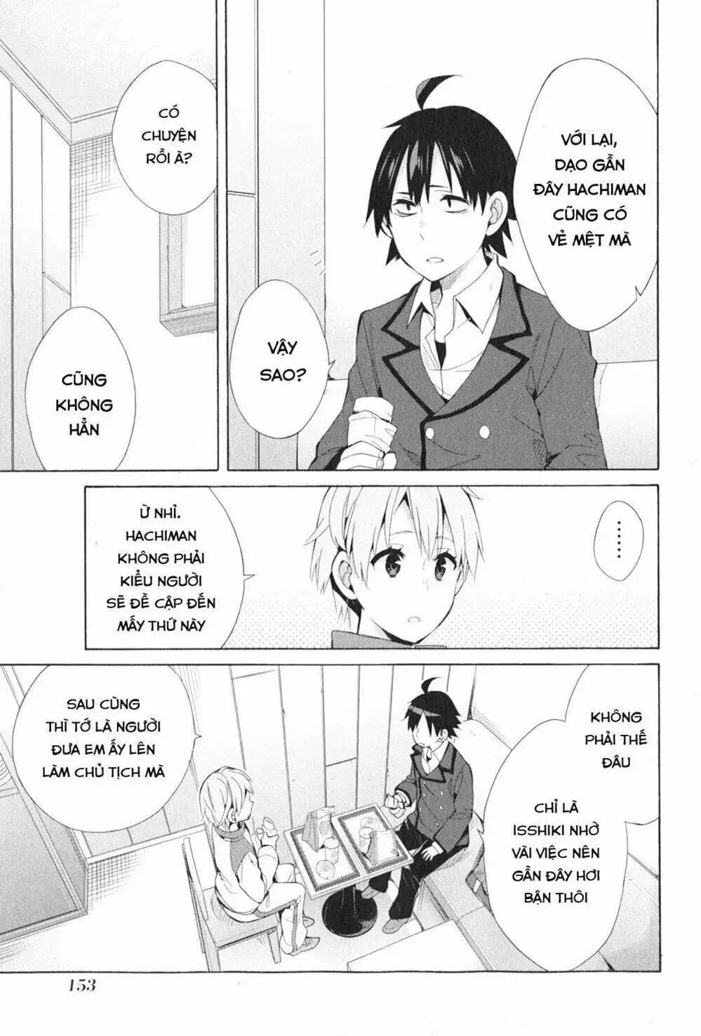 Truyện Tranh Chuyện Tình Thanh Xuân Bi Hài Của Tôi Quả Nhiên Là Sai Lầm - Oregairu trang 6