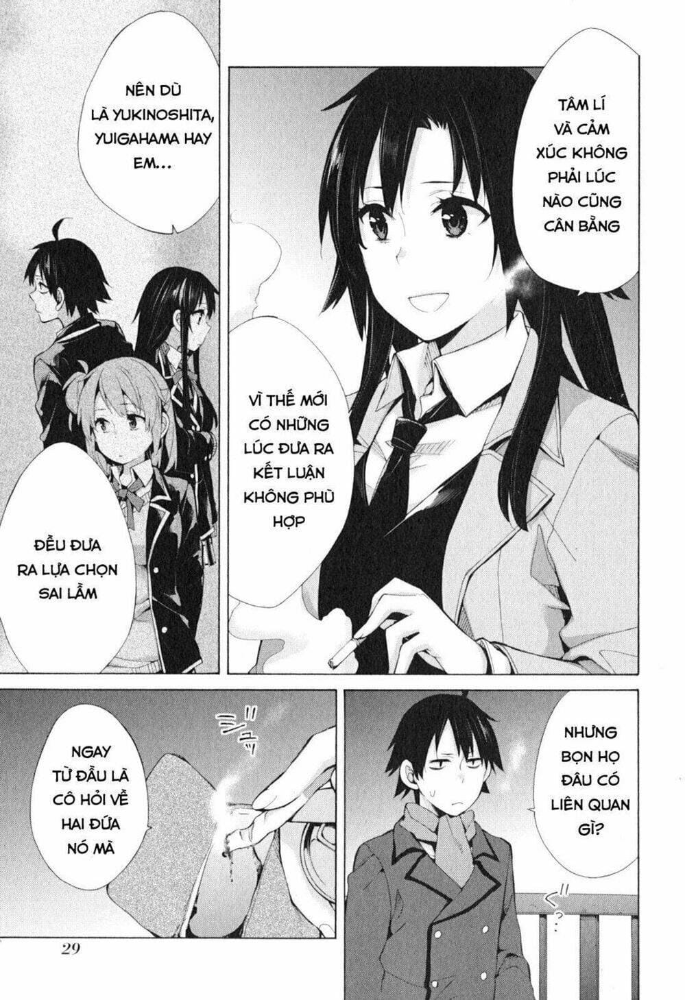 Truyện Tranh Chuyện Tình Thanh Xuân Bi Hài Của Tôi Quả Nhiên Là Sai Lầm - Oregairu trang 6