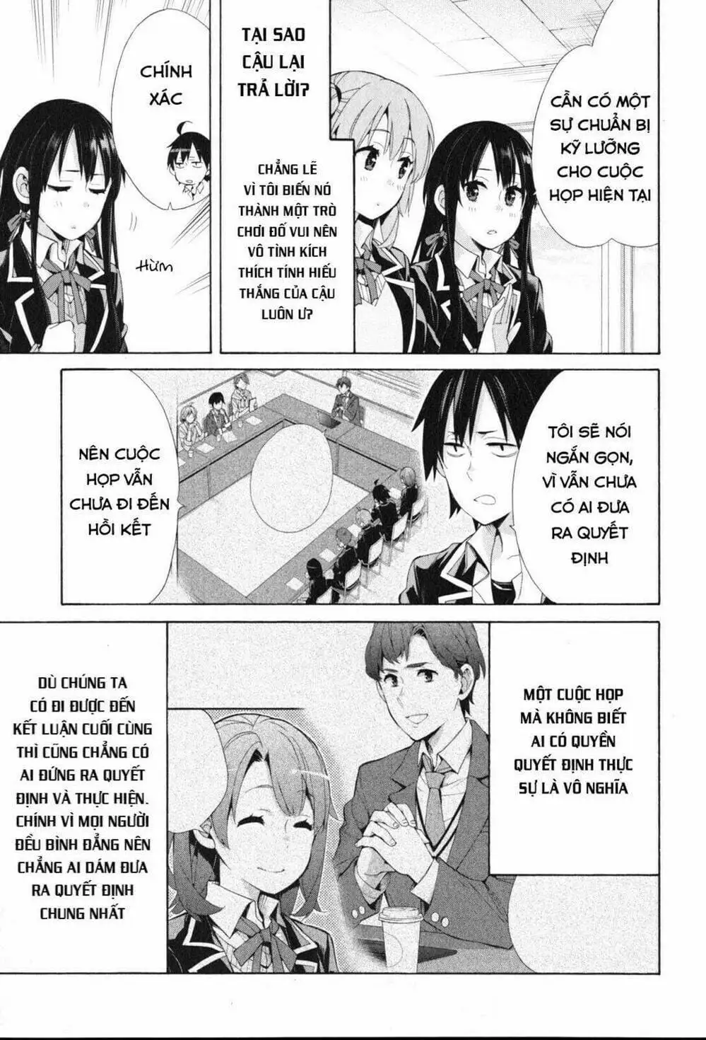 Truyện Tranh Chuyện Tình Thanh Xuân Bi Hài Của Tôi Quả Nhiên Là Sai Lầm - Oregairu trang 6