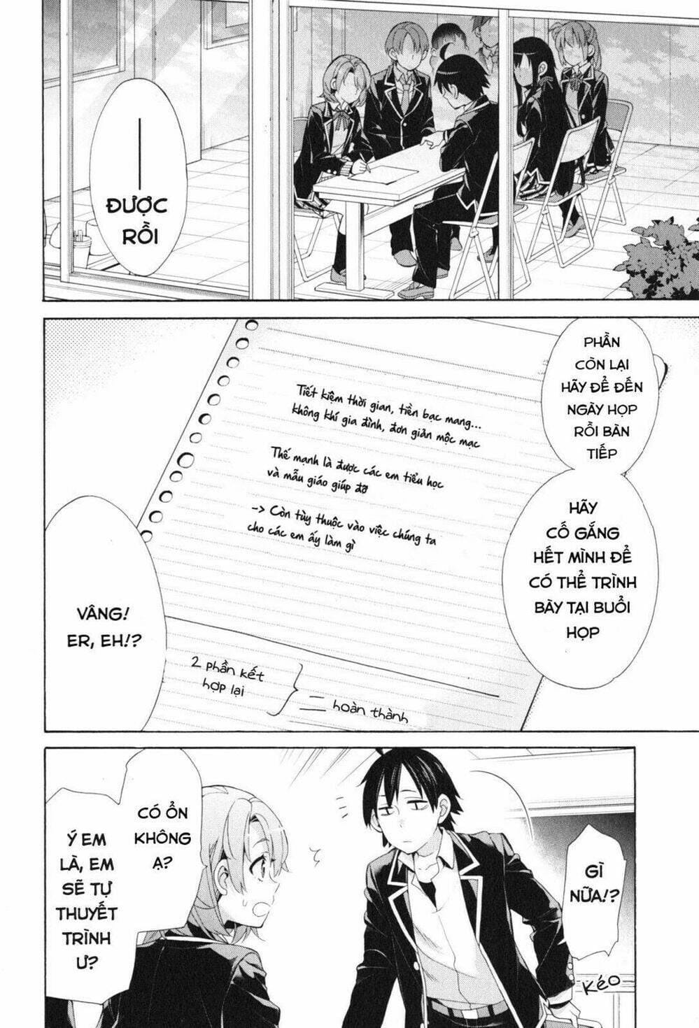 Truyện Tranh Chuyện Tình Thanh Xuân Bi Hài Của Tôi Quả Nhiên Là Sai Lầm - Oregairu trang 6