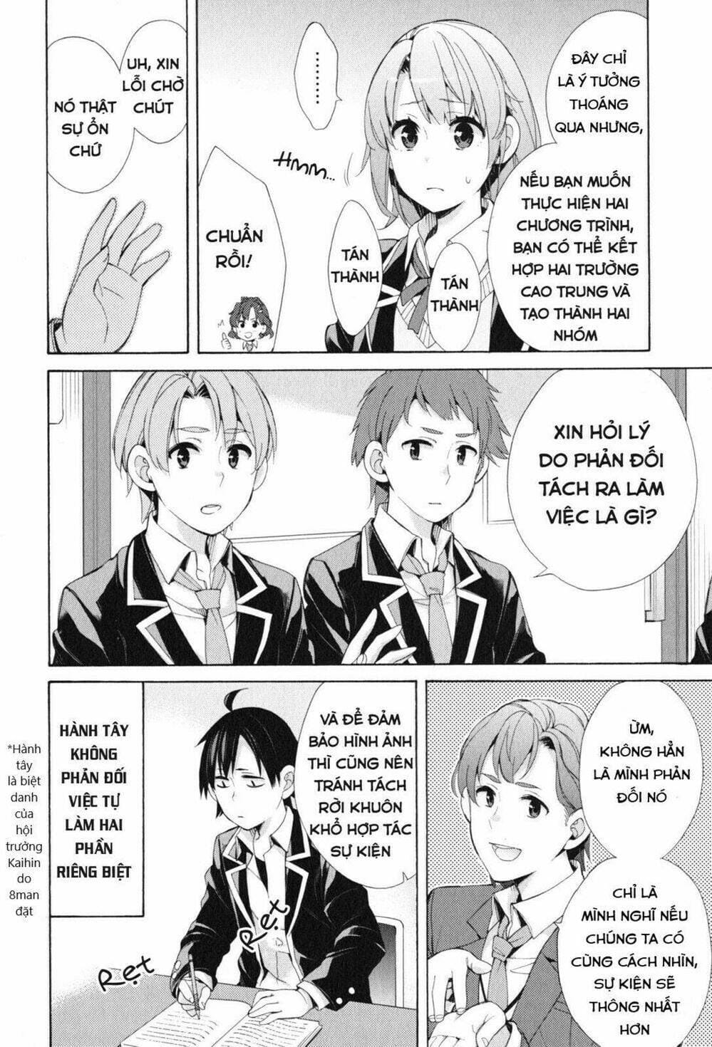 Truyện Tranh Chuyện Tình Thanh Xuân Bi Hài Của Tôi Quả Nhiên Là Sai Lầm - Oregairu trang 6