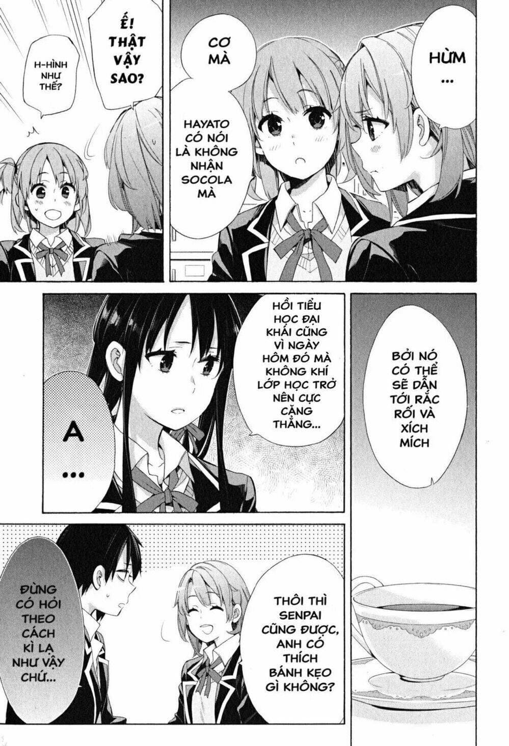 Truyện Tranh Chuyện Tình Thanh Xuân Bi Hài Của Tôi Quả Nhiên Là Sai Lầm - Oregairu trang 6