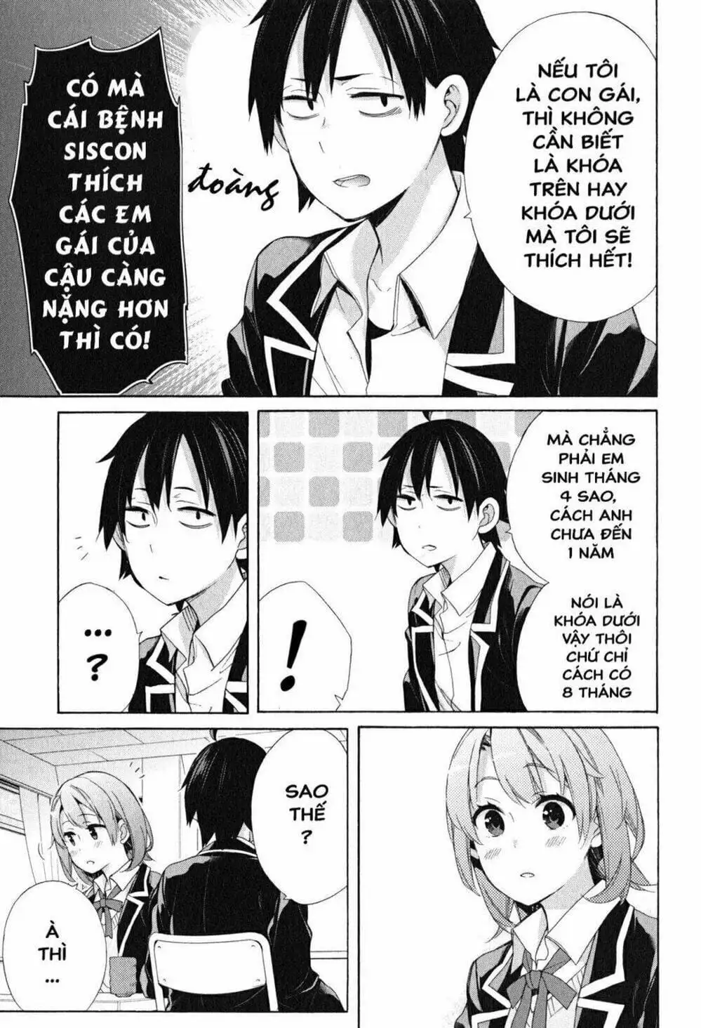 Truyện Tranh Chuyện Tình Thanh Xuân Bi Hài Của Tôi Quả Nhiên Là Sai Lầm - Oregairu trang 6