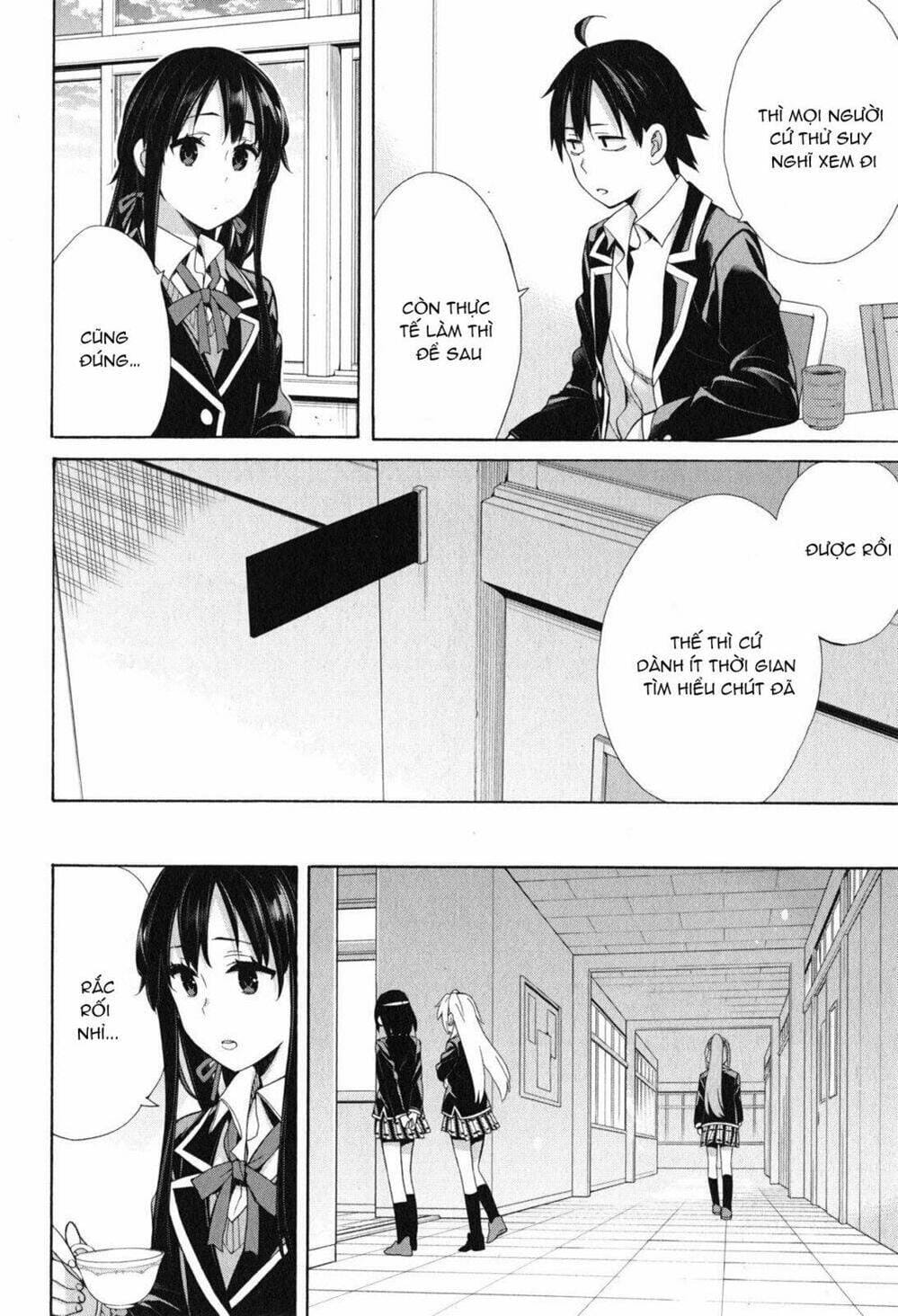 Truyện Tranh Chuyện Tình Thanh Xuân Bi Hài Của Tôi Quả Nhiên Là Sai Lầm - Oregairu trang 6