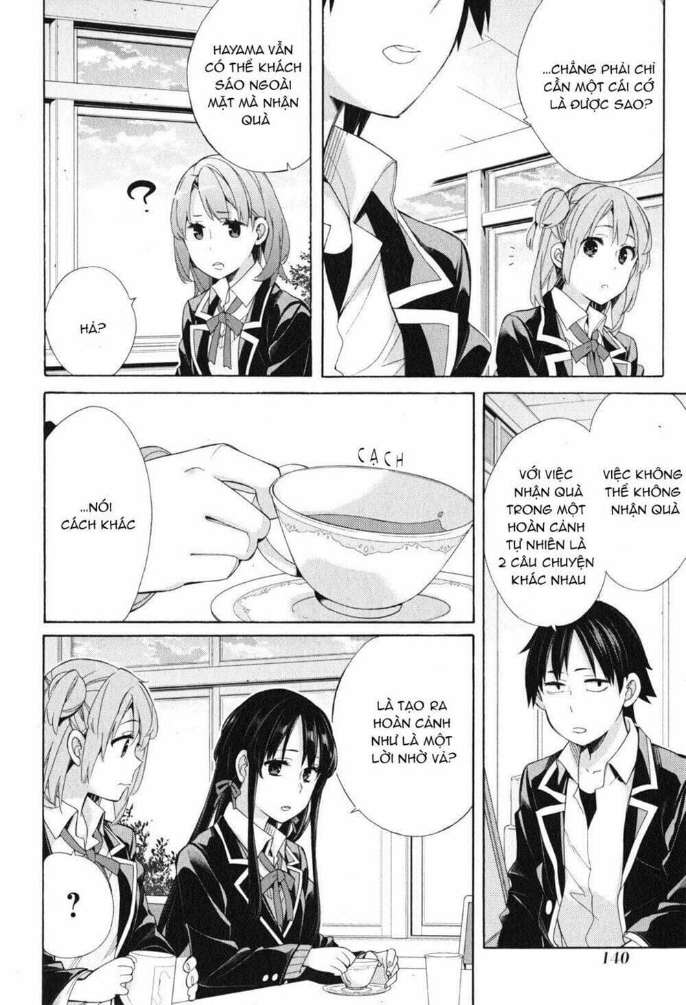 Truyện Tranh Chuyện Tình Thanh Xuân Bi Hài Của Tôi Quả Nhiên Là Sai Lầm - Oregairu trang 6