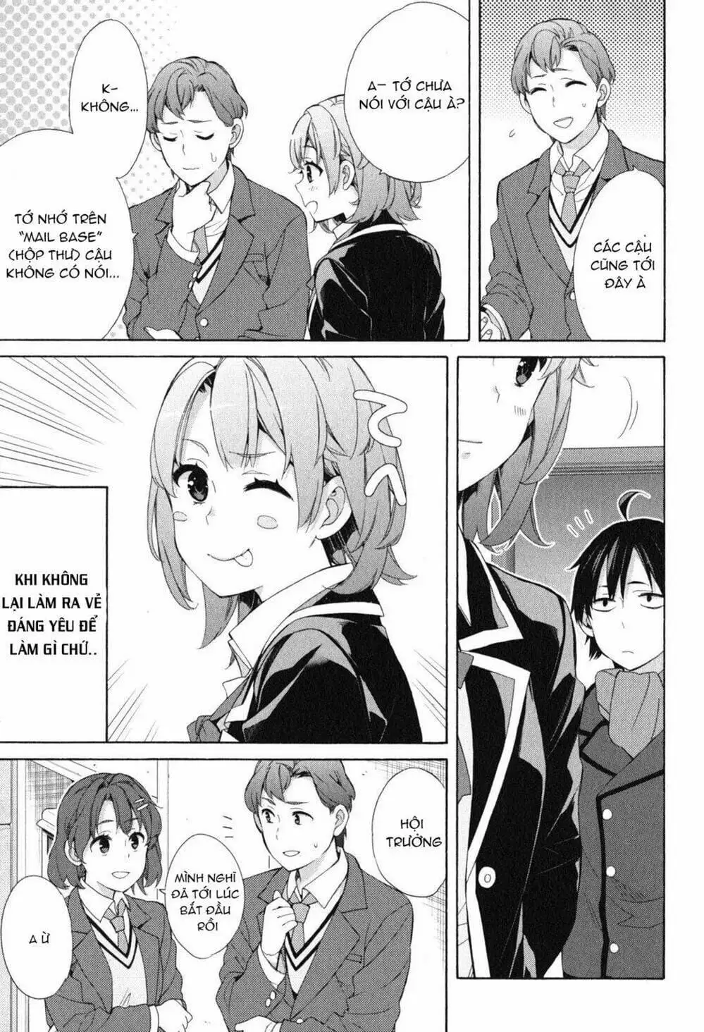 Truyện Tranh Chuyện Tình Thanh Xuân Bi Hài Của Tôi Quả Nhiên Là Sai Lầm - Oregairu trang 6