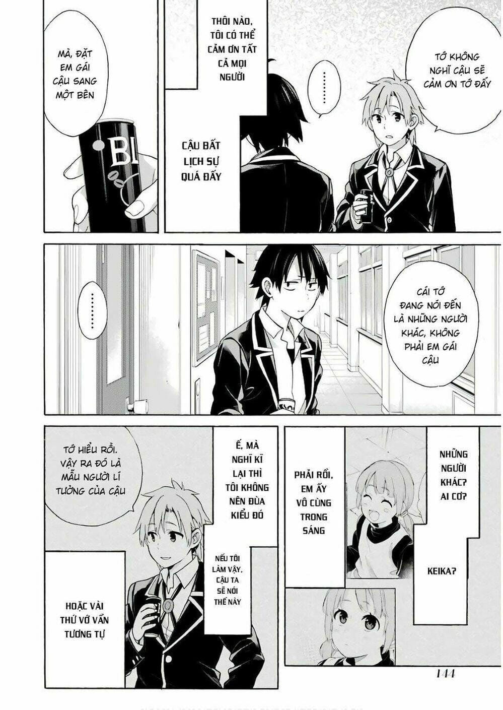 Truyện Tranh Chuyện Tình Thanh Xuân Bi Hài Của Tôi Quả Nhiên Là Sai Lầm - Oregairu trang 6