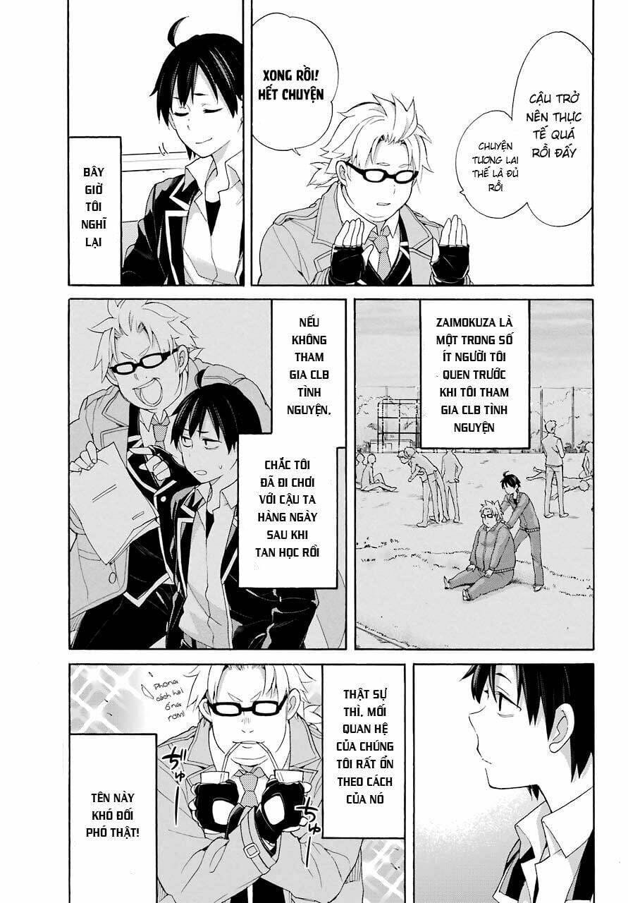 Truyện Tranh Chuyện Tình Thanh Xuân Bi Hài Của Tôi Quả Nhiên Là Sai Lầm - Oregairu trang 6