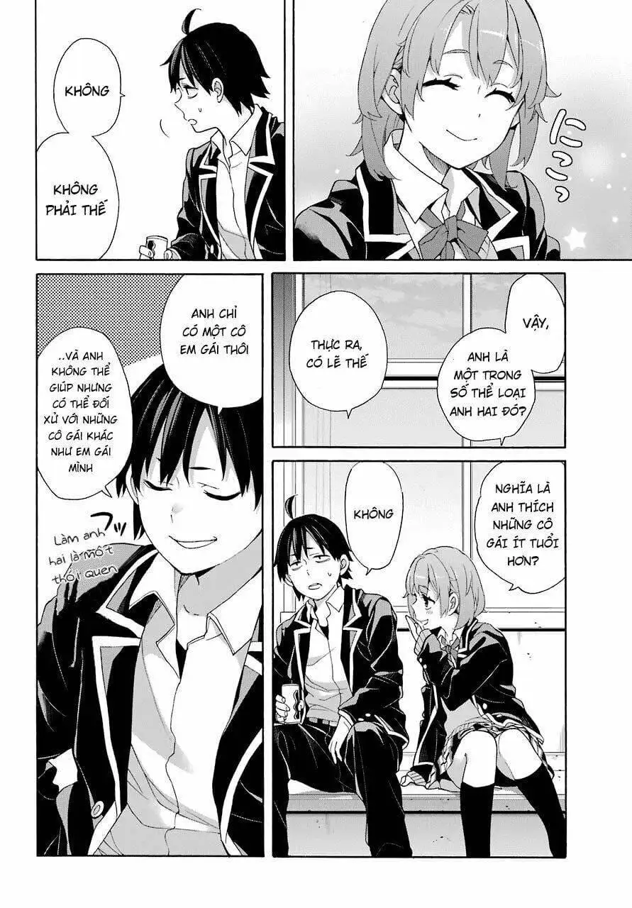 Truyện Tranh Chuyện Tình Thanh Xuân Bi Hài Của Tôi Quả Nhiên Là Sai Lầm - Oregairu trang 6