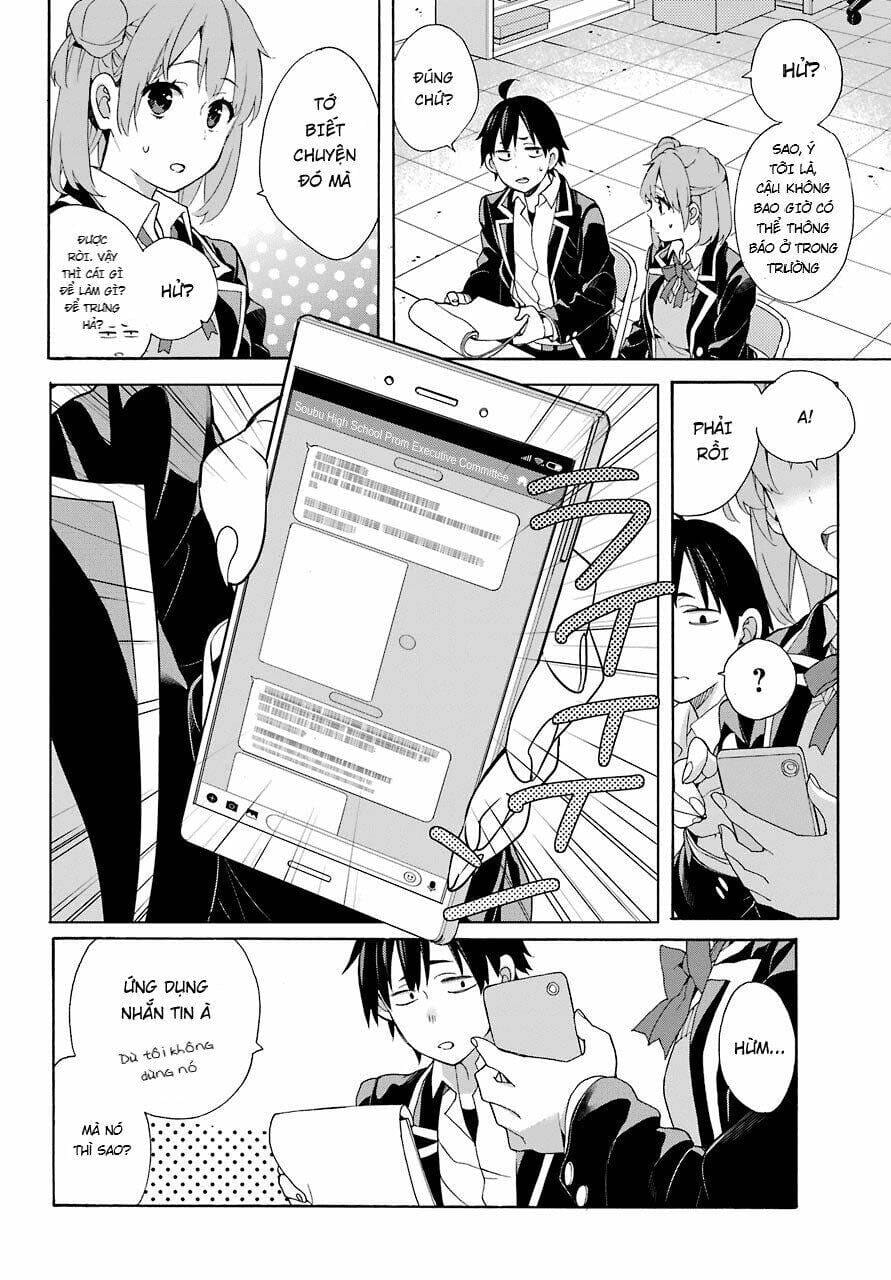 Truyện Tranh Chuyện Tình Thanh Xuân Bi Hài Của Tôi Quả Nhiên Là Sai Lầm - Oregairu trang 6