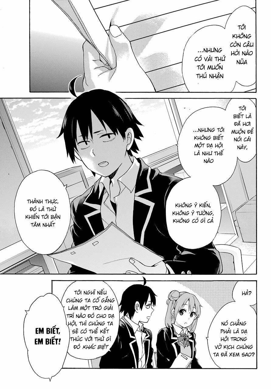 Truyện Tranh Chuyện Tình Thanh Xuân Bi Hài Của Tôi Quả Nhiên Là Sai Lầm - Oregairu trang 6