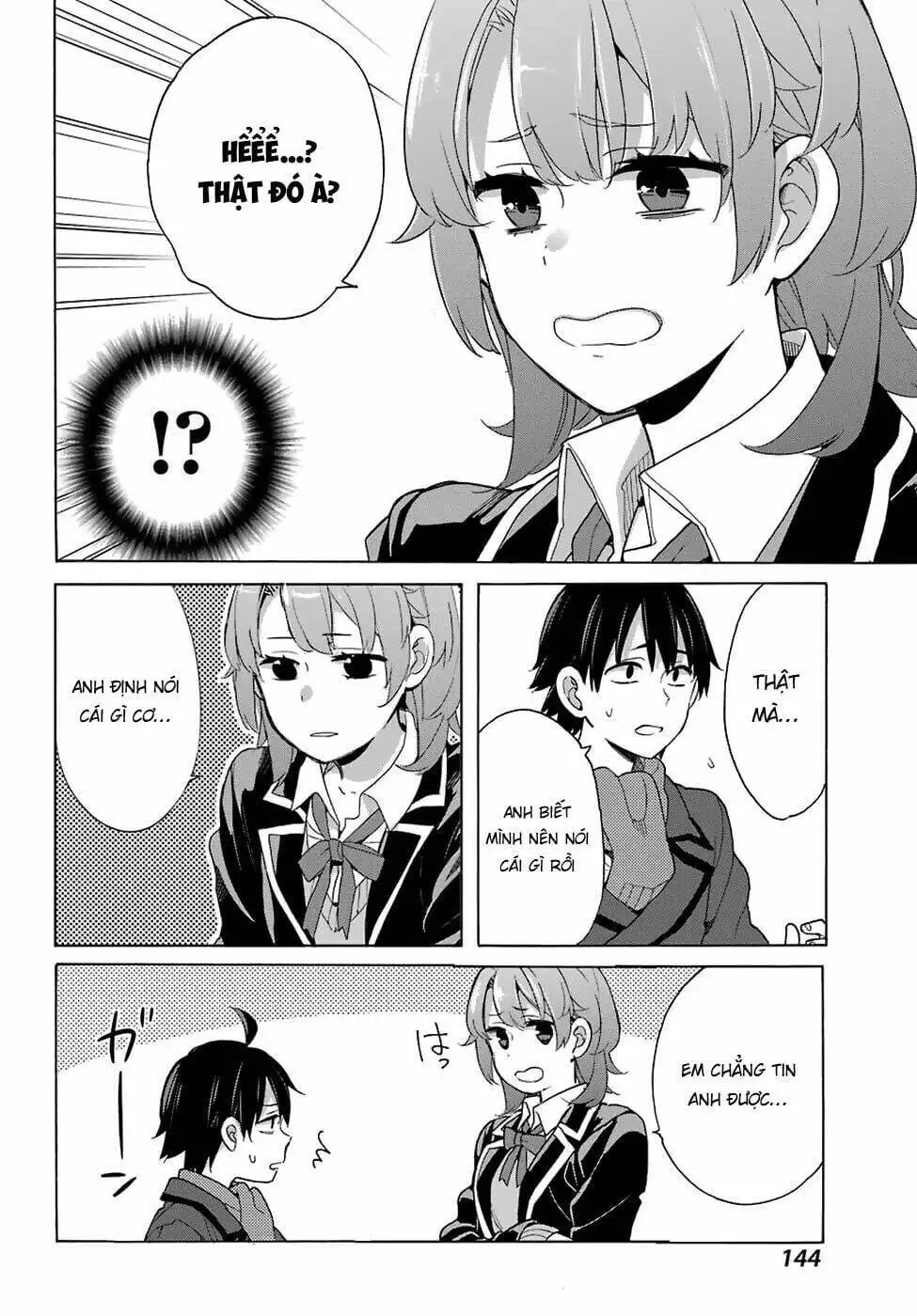 Truyện Tranh Chuyện Tình Thanh Xuân Bi Hài Của Tôi Quả Nhiên Là Sai Lầm - Oregairu trang 6