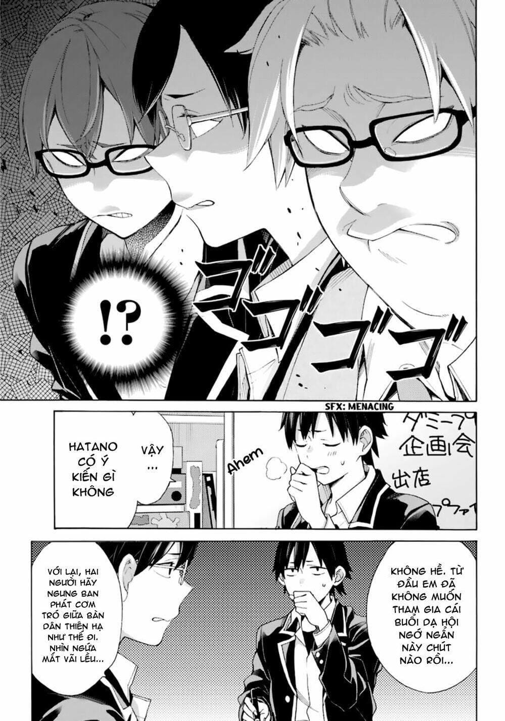 Truyện Tranh Chuyện Tình Thanh Xuân Bi Hài Của Tôi Quả Nhiên Là Sai Lầm - Oregairu trang 6