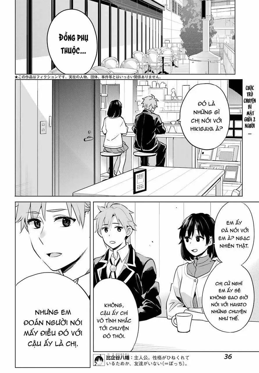 Truyện Tranh Chuyện Tình Thanh Xuân Bi Hài Của Tôi Quả Nhiên Là Sai Lầm - Oregairu trang 6