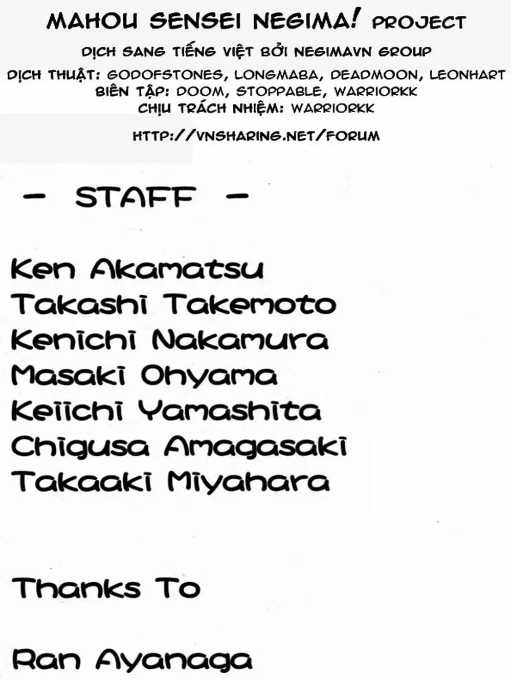 Truyện Tranh Pháp Sư Tí Hon Negima - Mahou Sensei Negima! trang 10