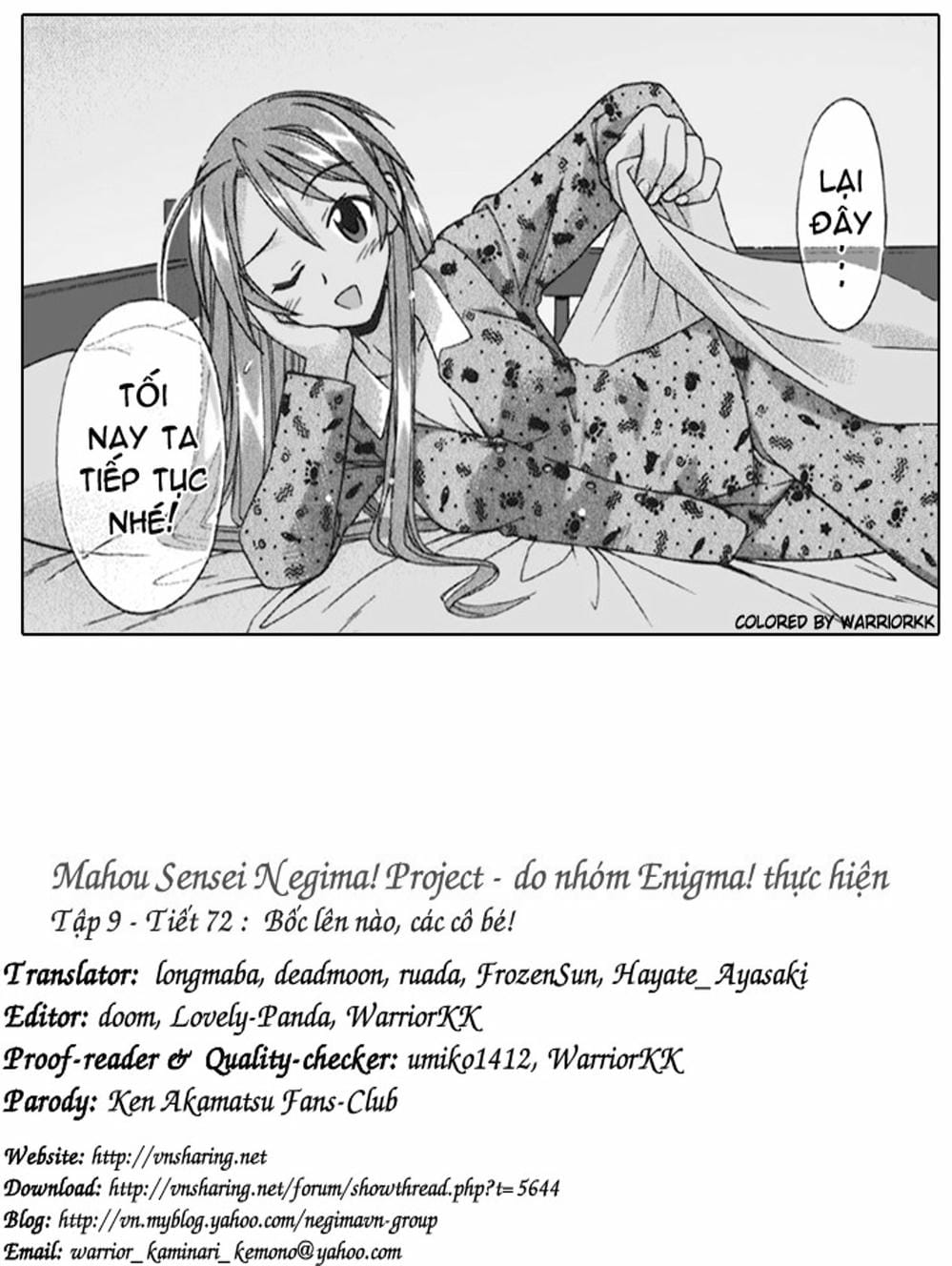 Truyện Tranh Pháp Sư Tí Hon Negima - Mahou Sensei Negima! trang 10