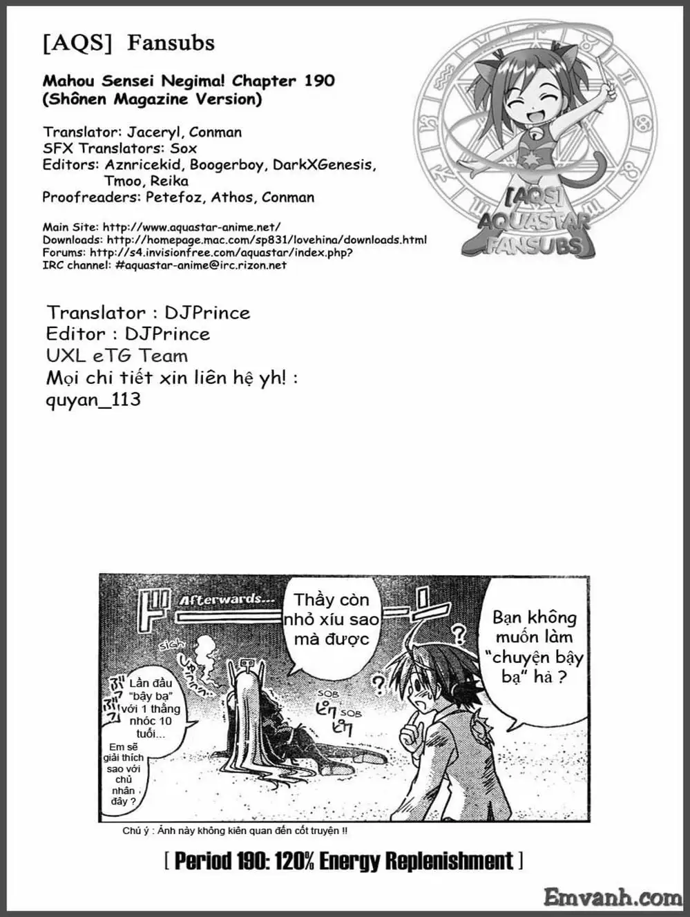 Truyện Tranh Pháp Sư Tí Hon Negima - Mahou Sensei Negima! trang 10