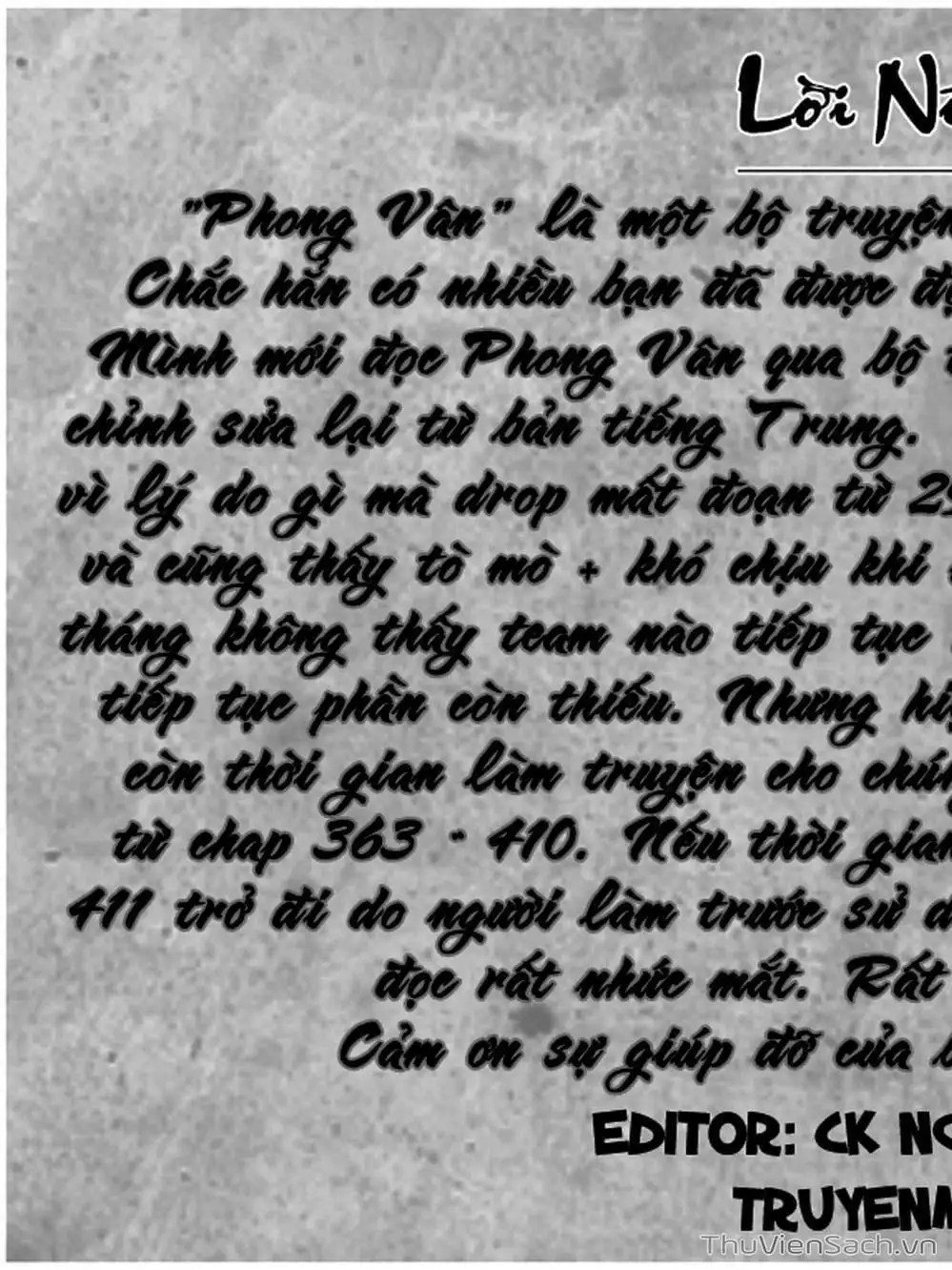 Truyện Tranh Phong Vân Manhua trang 3