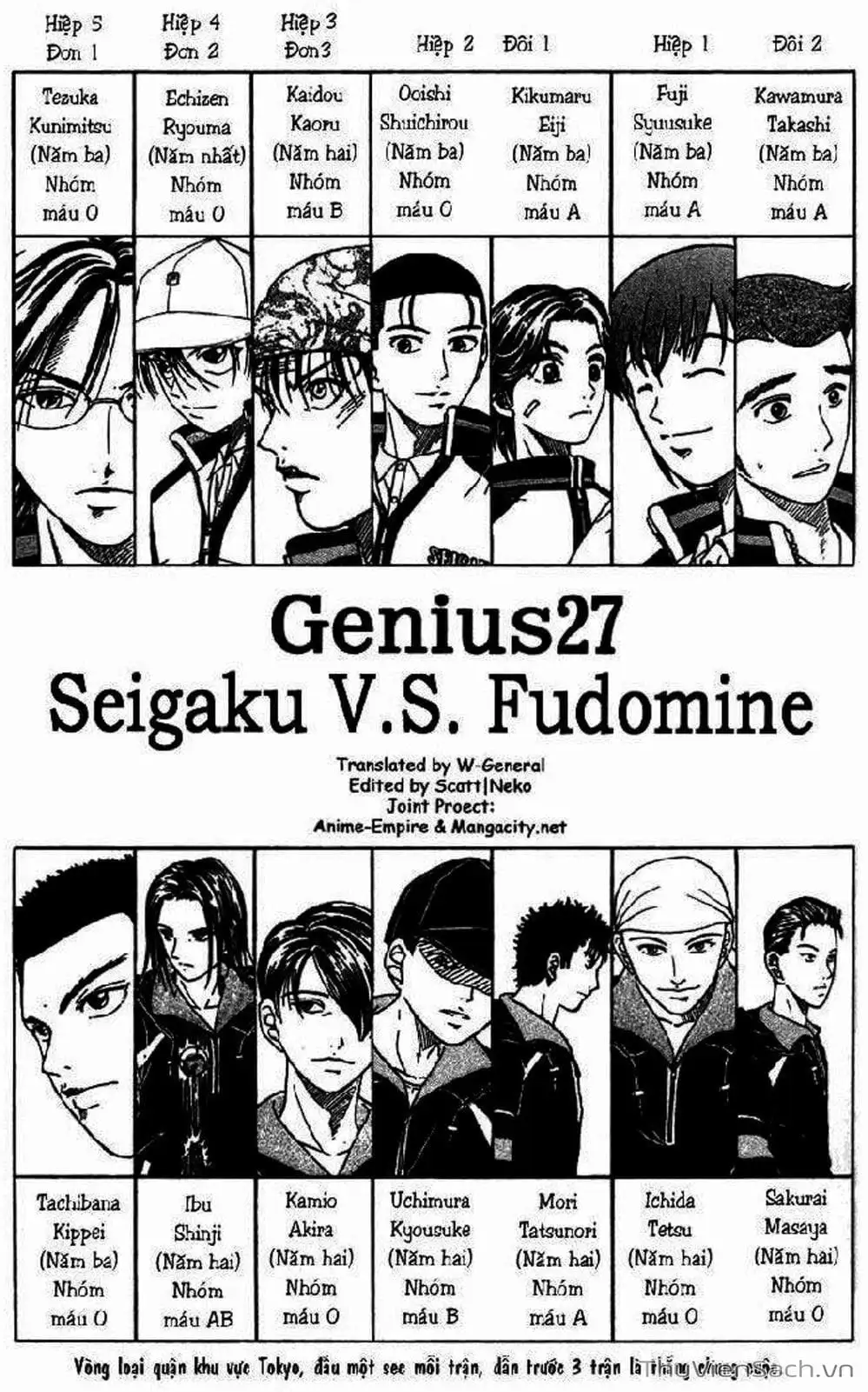 Truyện Tranh Hoàng Tử Tennis - Prince Of Tennis trang 3