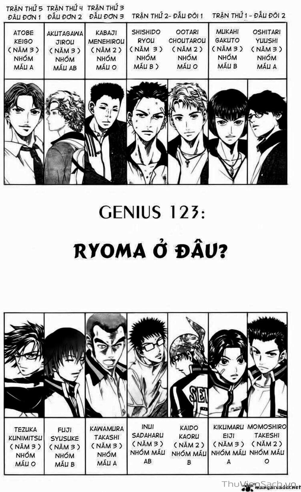 Truyện Tranh Hoàng Tử Tennis - Prince Of Tennis trang 3