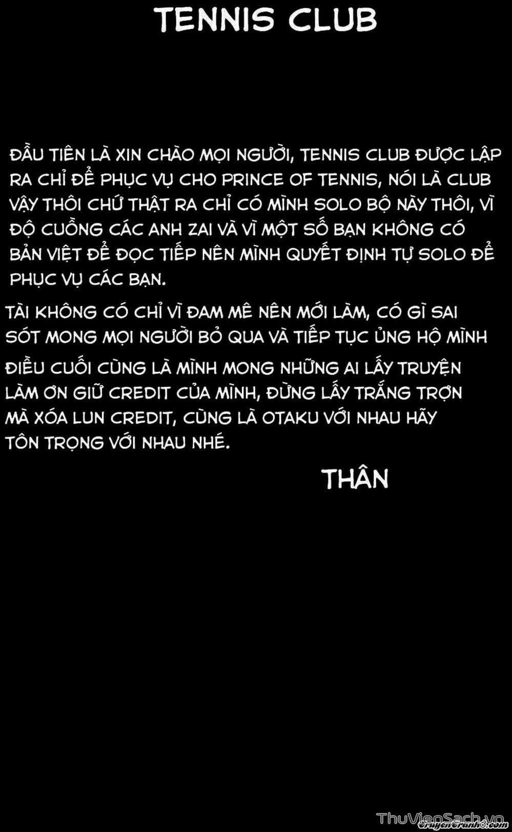 Truyện Tranh Hoàng Tử Tennis - Prince Of Tennis trang 3