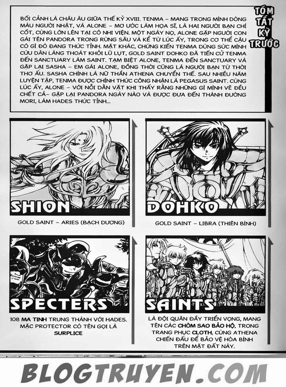 Truyện Tranh Truyền Thuyết Minh Vương - Sain Saiyan: The Lost Canvas trang 4