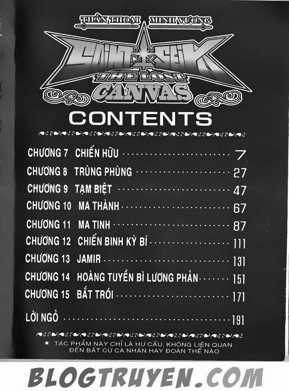 Truyện Tranh Truyền Thuyết Minh Vương - Sain Saiyan: The Lost Canvas trang 4