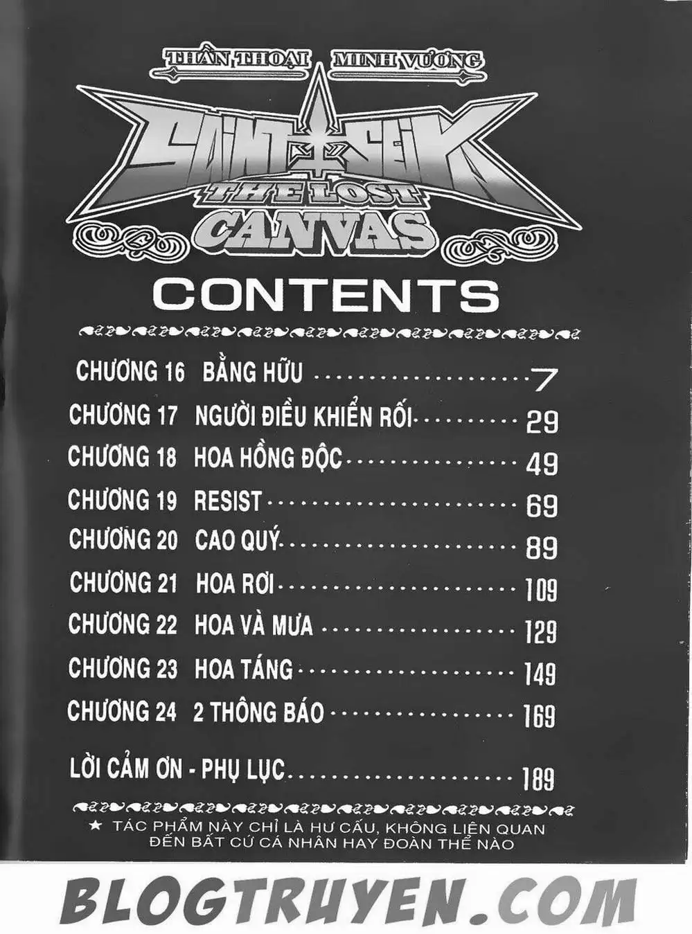 Truyện Tranh Truyền Thuyết Minh Vương - Sain Saiyan: The Lost Canvas trang 4