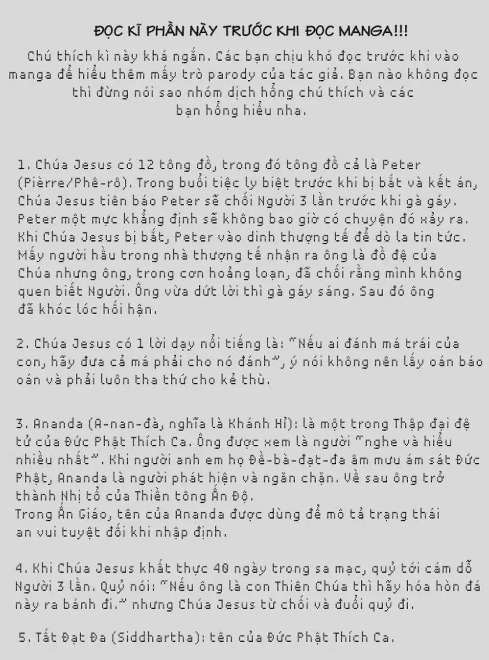 Truyện Tranh Chúa Jesus Và Phật Gautama - Saint Oniisan trang 3