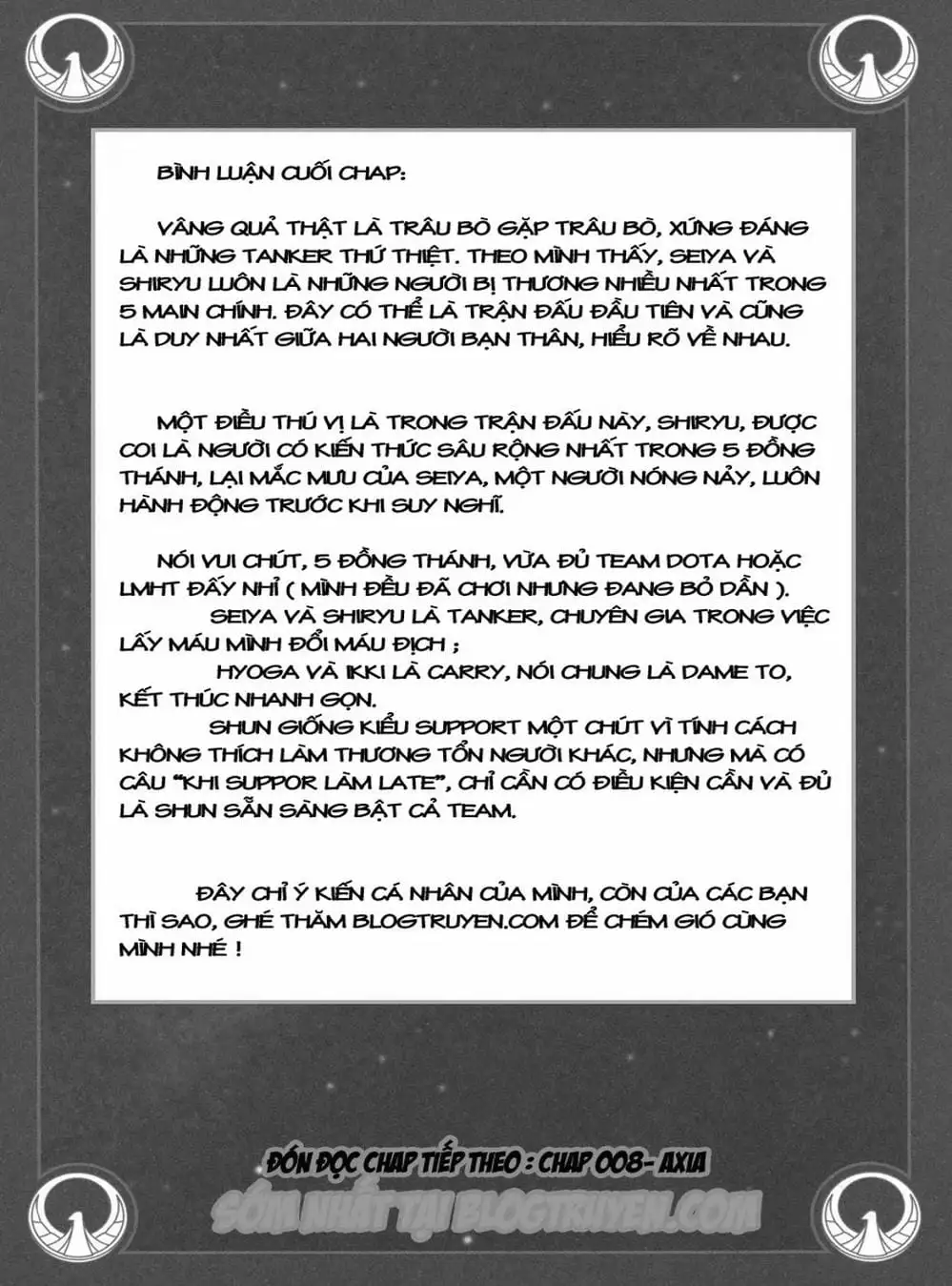 Truyện Tranh Áo Giáp Vàng - Saint Seiya trang 4