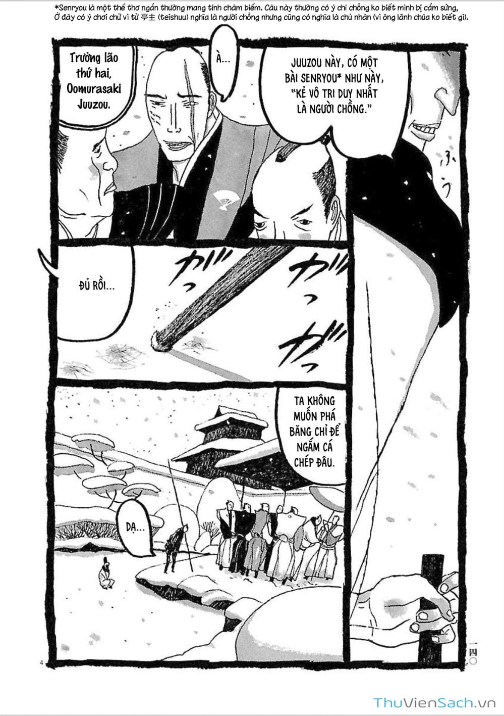 Truyện Tranh Samurai Kiếm Tre - Bamboo Samurai trang 4