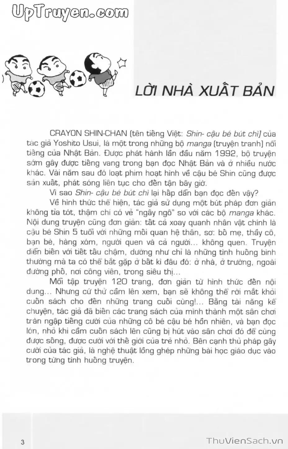 Truyện Tranh Shin - Cậu Bé Bút Chì trang 3