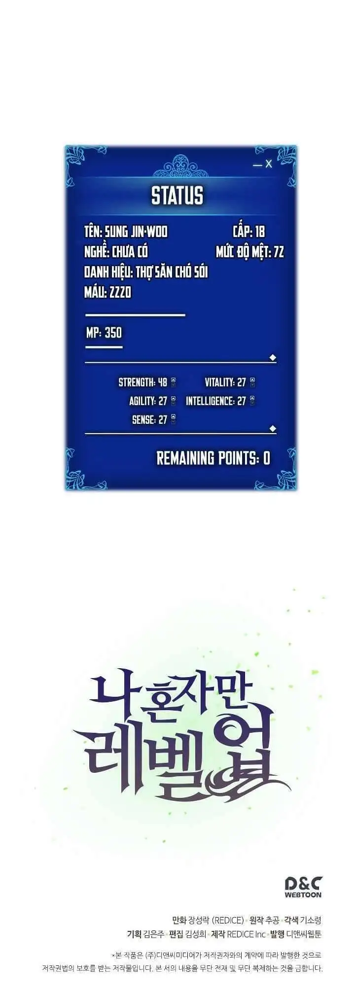 Truyện Tranh Tôi Thăng Cấp Một Mình - Solo Leveling trang 3