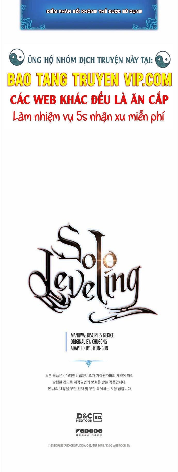 Truyện Tranh Tôi Thăng Cấp Một Mình - Solo Leveling trang 3