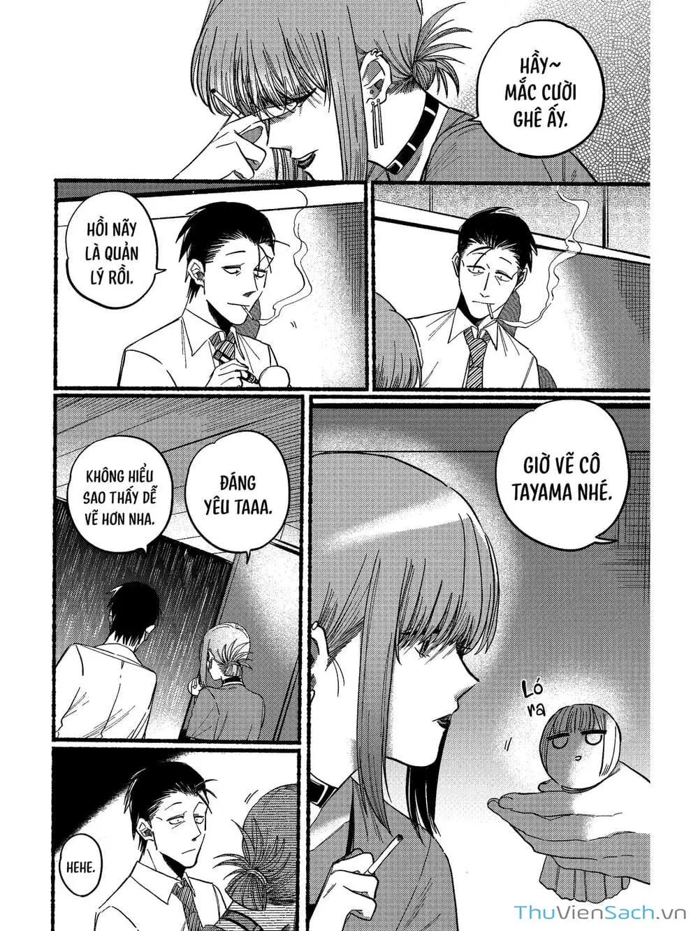 Truyện Tranh Tại Phía Sau Siêu Thị Cùng Em Hút Thuốc - Suupaa No Ura Yani Suu Hanashi trang 4