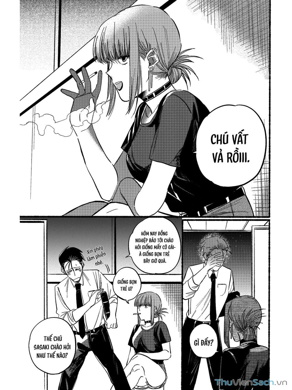 Truyện Tranh Tại Phía Sau Siêu Thị Cùng Em Hút Thuốc - Suupaa No Ura Yani Suu Hanashi trang 4