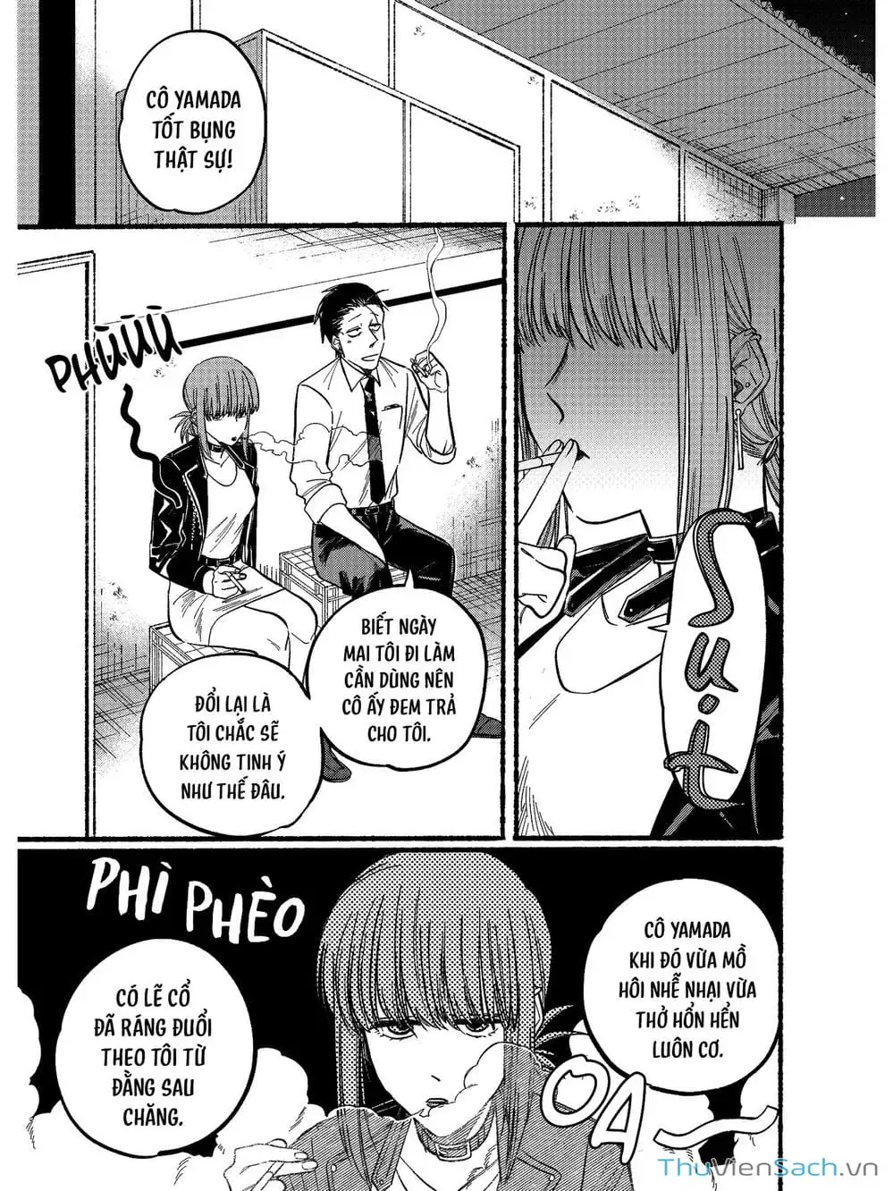 Truyện Tranh Tại Phía Sau Siêu Thị Cùng Em Hút Thuốc - Suupaa No Ura Yani Suu Hanashi trang 4
