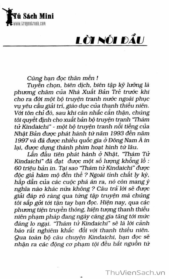 Truyện Tranh Thám Tử Kindaichi trang 4