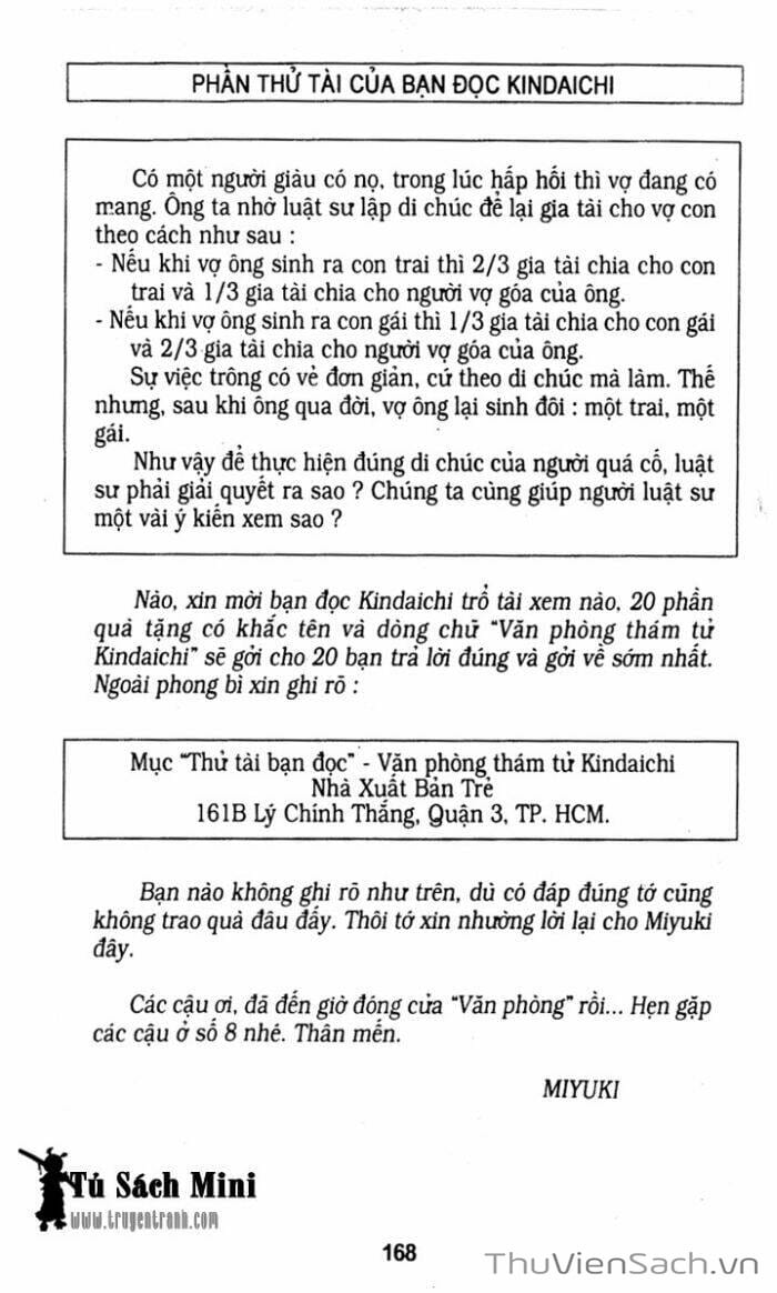 Truyện Tranh Thám Tử Kindaichi trang 4