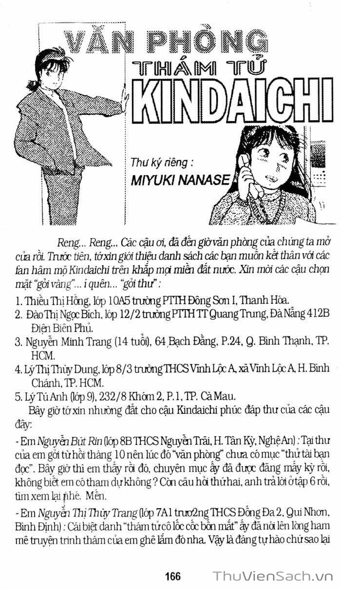 Truyện Tranh Thám Tử Kindaichi trang 4