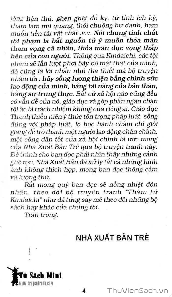 Truyện Tranh Thám Tử Kindaichi trang 4