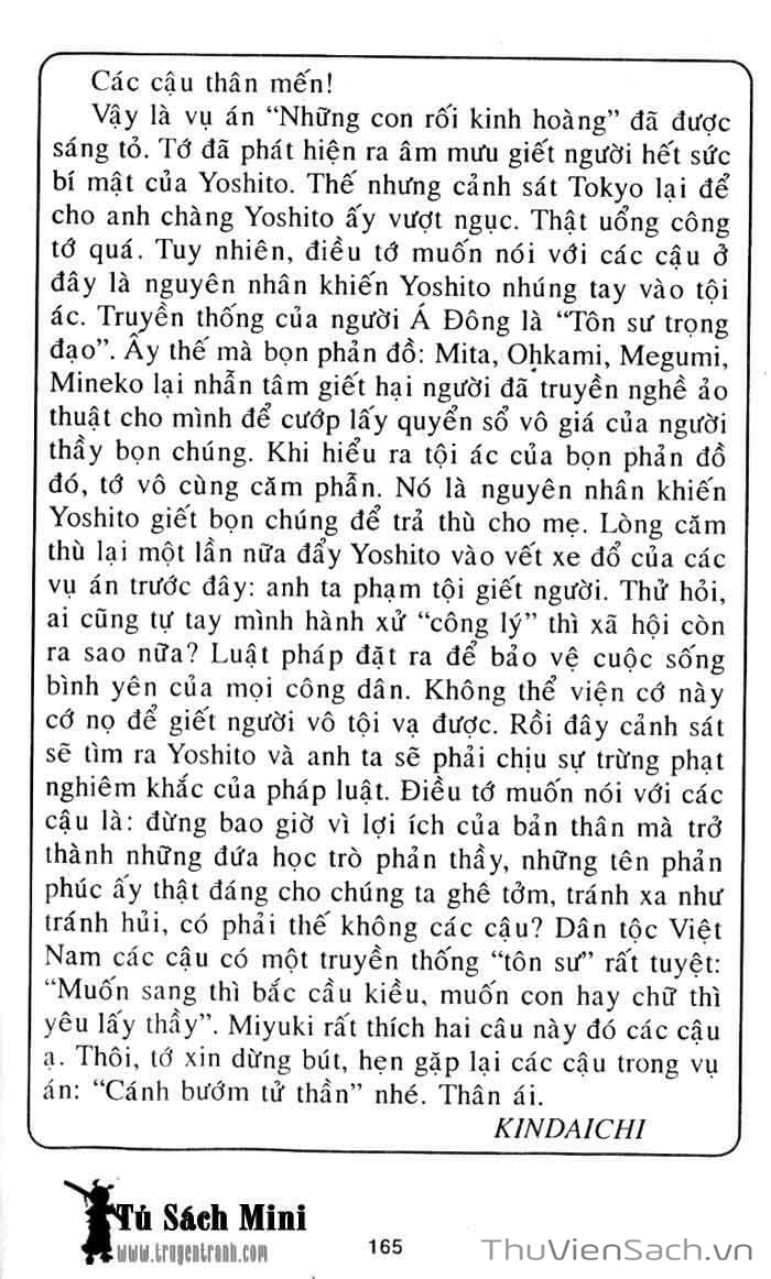 Truyện Tranh Thám Tử Kindaichi trang 4