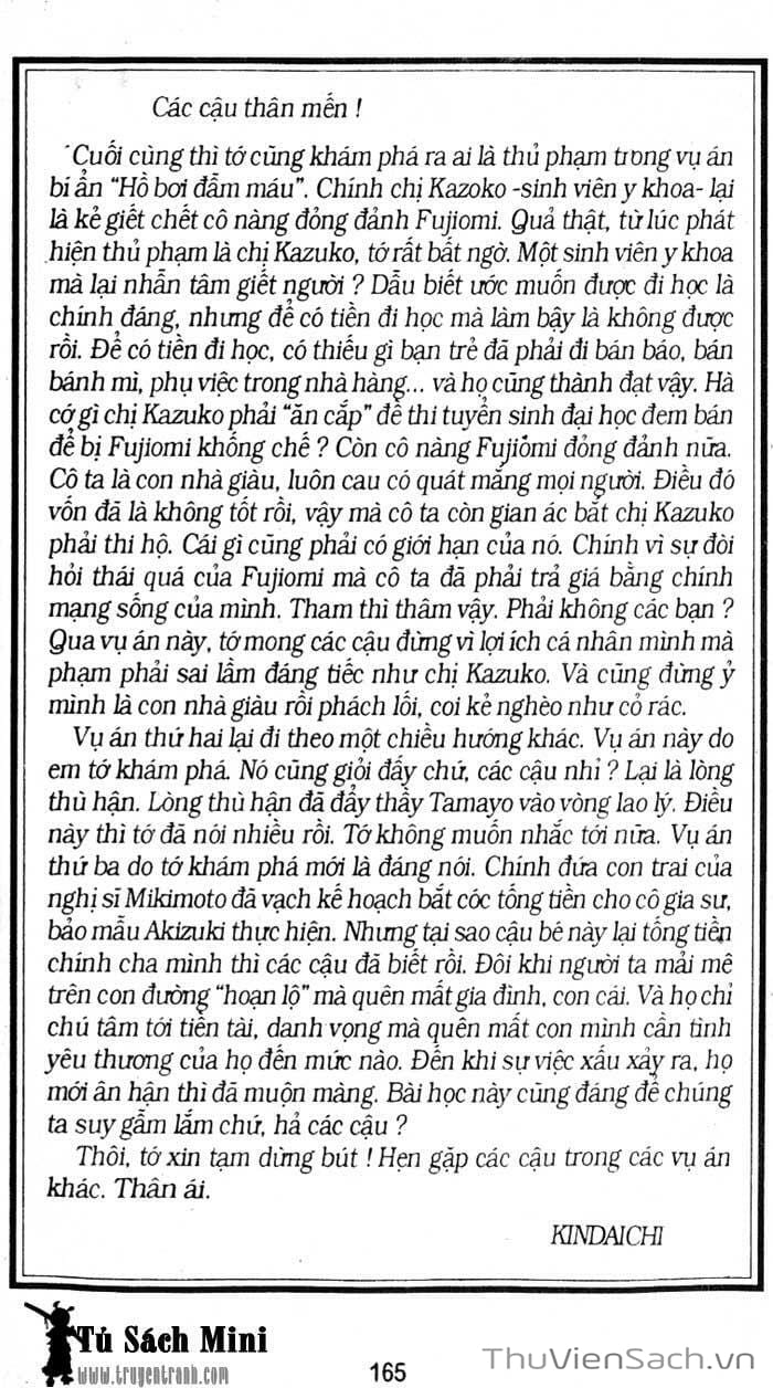 Truyện Tranh Thám Tử Kindaichi trang 4